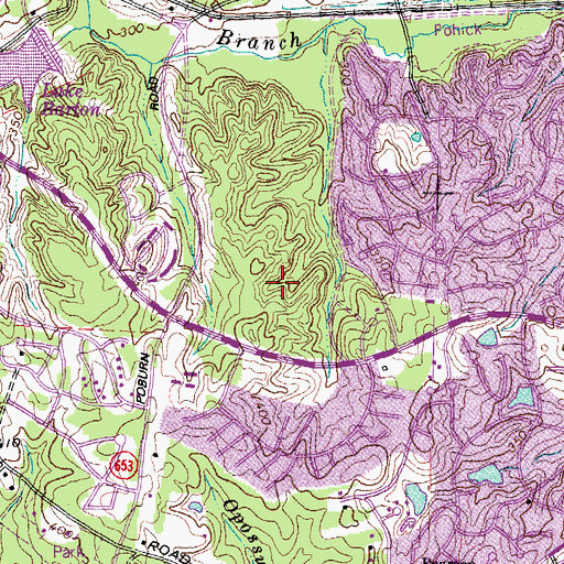 Topographic Map of Burke Medical Center, VA