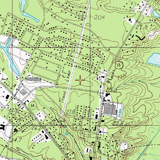 Topographic Map of Colleton Medical Center, SC