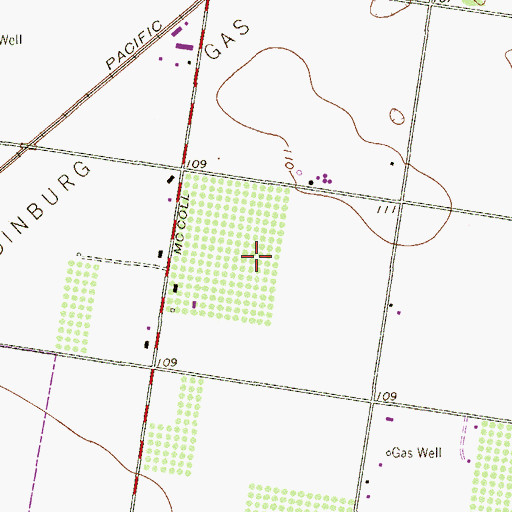 Topographic Map of Cornerstone Regional Hospital, TX