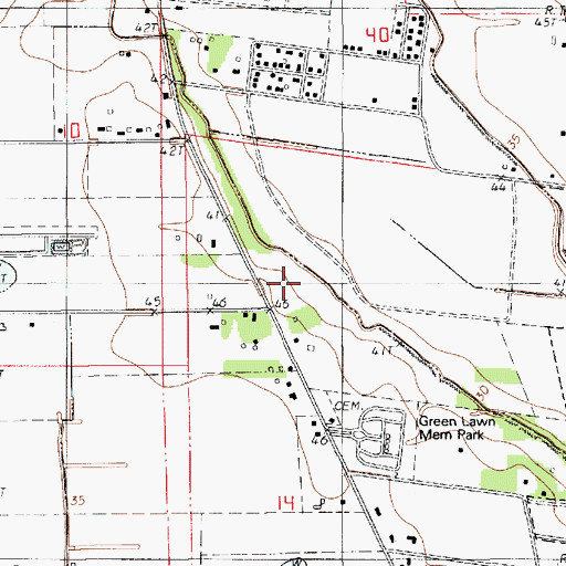 Topographic Map of Vermilion Hospital, LA