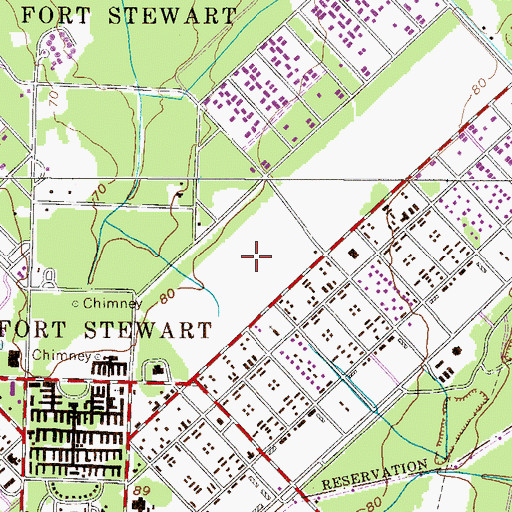 Topographic Map of Winn Army Community Hospital, GA