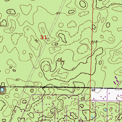 Topographic Map of Bayfront Health Spring Hill Hospital, FL