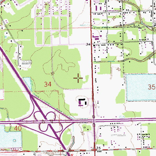 Topographic Map of North Oaks Rehabilitation Hospital, LA