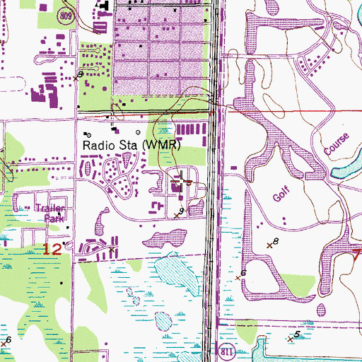 Topographic Map of Jupiter Medical Center, FL