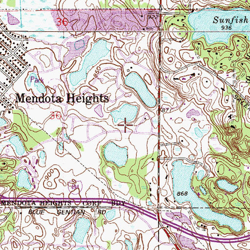 Topographic Map of Hagstrom King Park, MN