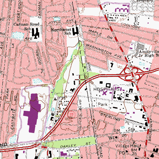 Topographic Map of New York State Poor Farm (historical), NY