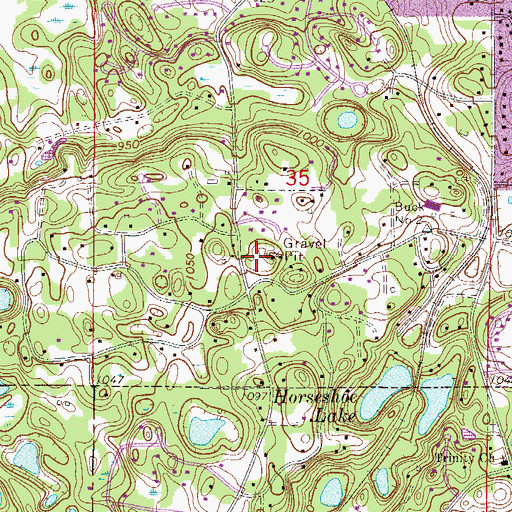 Topographic Map of Loop Park, MN