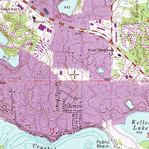 Topographic Map of Paha Sapa Park, MN