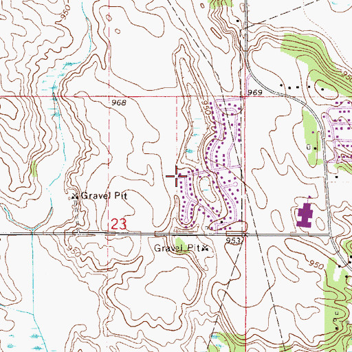 Topographic Map of Troy Hills Park, MN