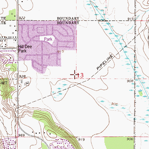 Topographic Map of Lake Julia Park, MN