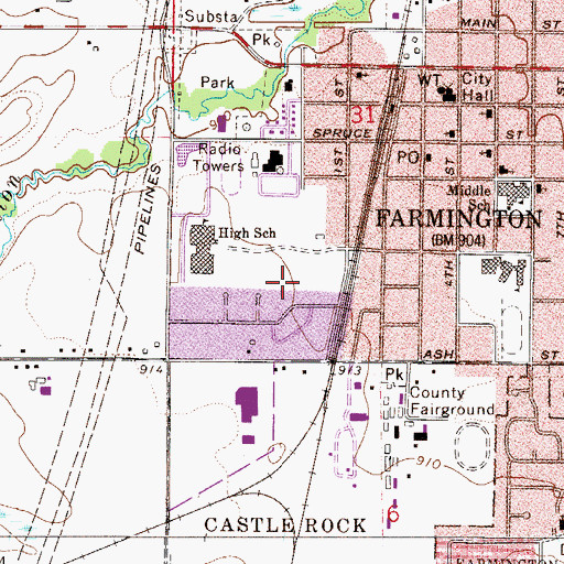 Topographic Map of Westview Park, MN