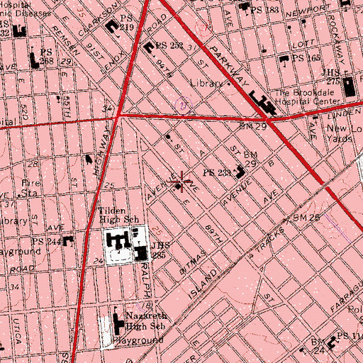 Topographic Map of Congregation Beth Israel Synagogue, NY