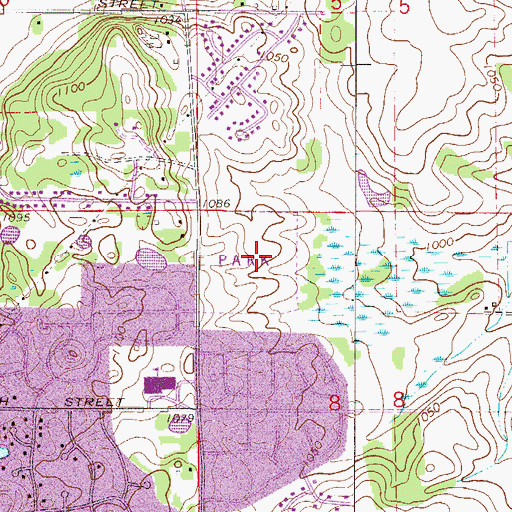 Topographic Map of North Park, MN