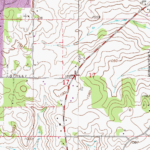 Topographic Map of King Park, MN