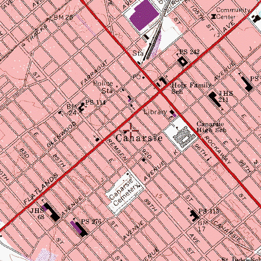 Topographic Map of Saint Matthew's Lutheran Church, NY