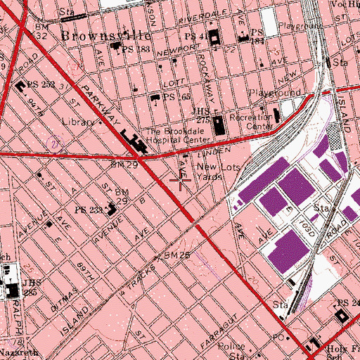 Topographic Map of God of Mercy Church, NY