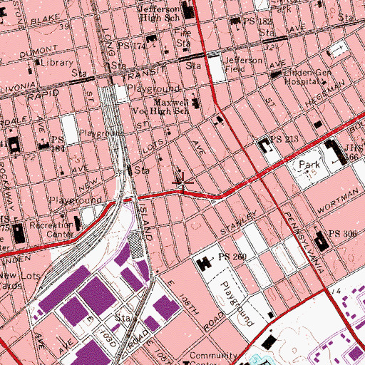 Topographic Map of Lambert's Chapel United Church, NY