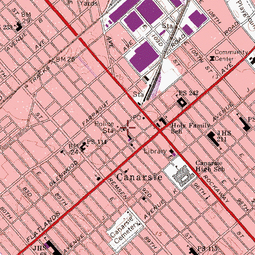 Topographic Map of Congregation Ahavath Achim, NY