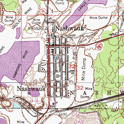 Topographic Map of United Methodist Church, MN