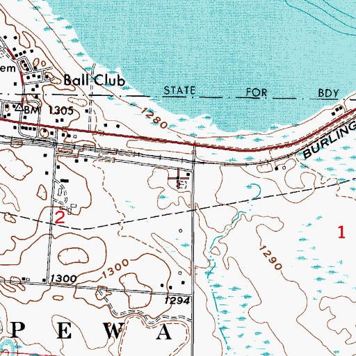 Topographic Map of Saint Joseph's Catholic Church, MN