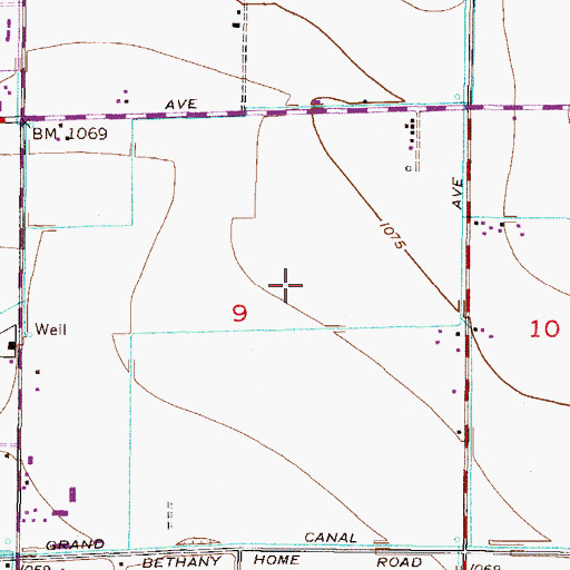 Topographic Map of Jobing.com Arena, AZ