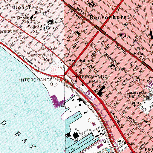 Topographic Map of Sephardic Home For The Aged, NY