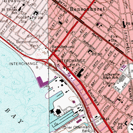 Topographic Map of Lawson Institute Home For The Aged And Hospital, NY