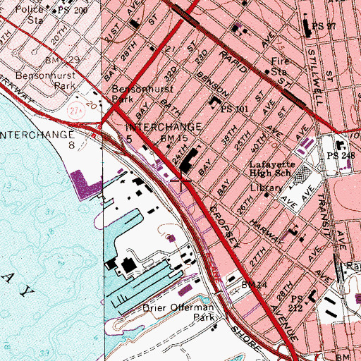 Topographic Map of Regina Pacis Residence For Senior Citizens, NY