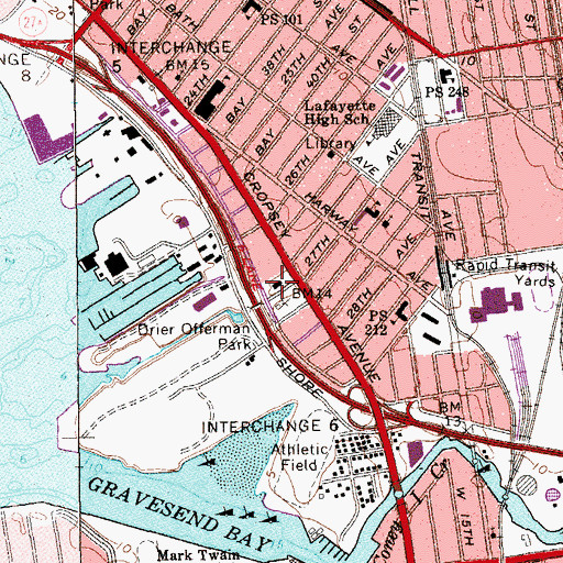 Topographic Map of Contello Towers, NY
