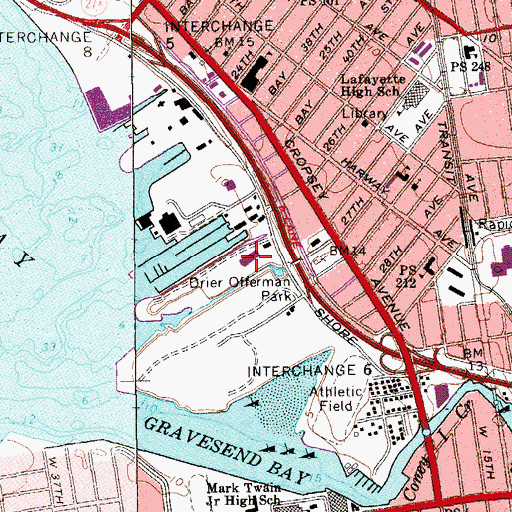 Topographic Map of Brooklyn School For Special Children, NY