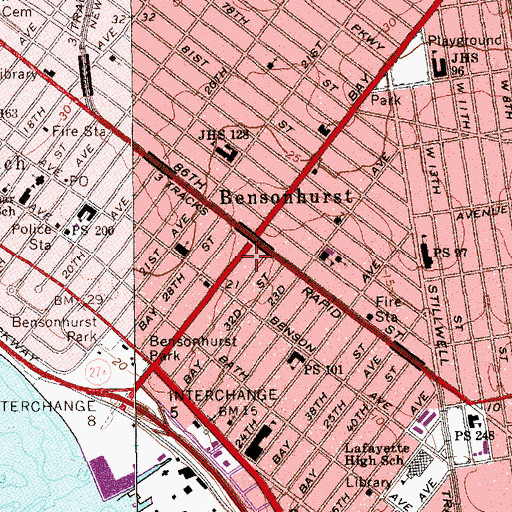 Topographic Map of First United Lemberger Home For The Aged, NY