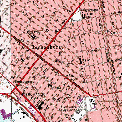 Topographic Map of Saint Marys Mother of Jesus Roman Catholic Church, NY