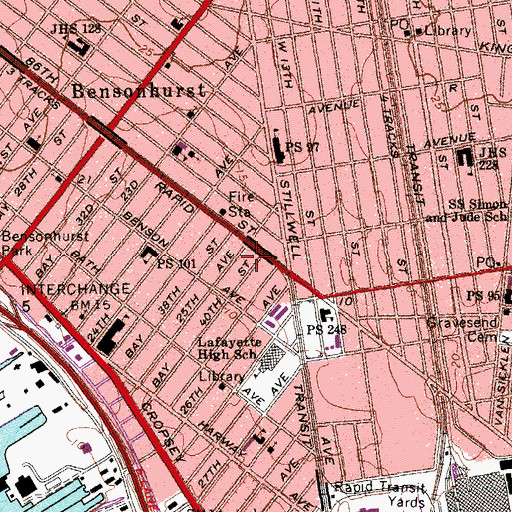 Topographic Map of Mayflower Professional Building, NY