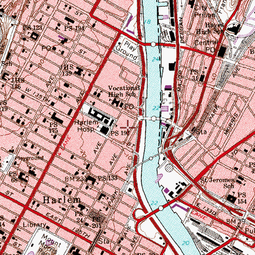 Topographic Map of Olympic Field (historical), NY
