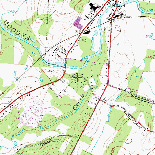 Topographic Map of Hudson School (historical), NY