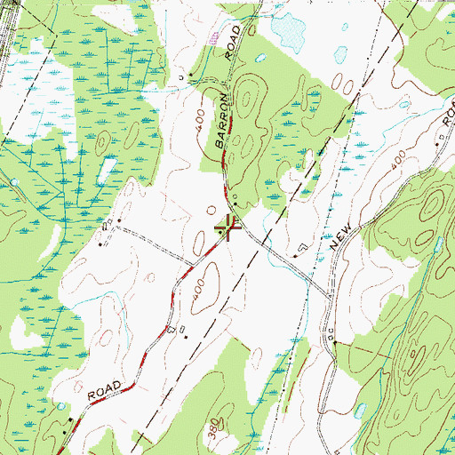 Topographic Map of Huston School (historical), NY