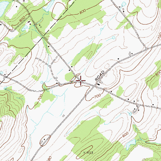 Topographic Map of Minisink School (historical), NY