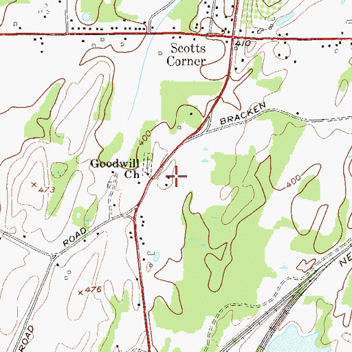 Topographic Map of School Number 2 (historical), NY