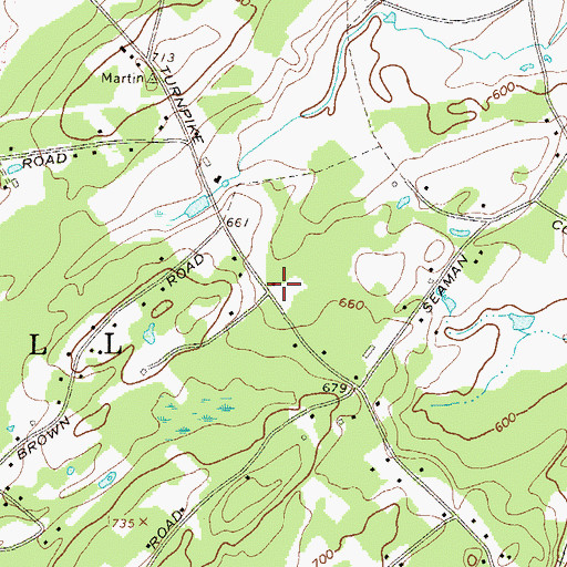 Topographic Map of Mount Johnson School (historical), NY