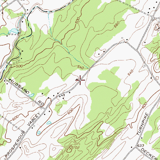 Topographic Map of Prosperous Valley School (historical), NY