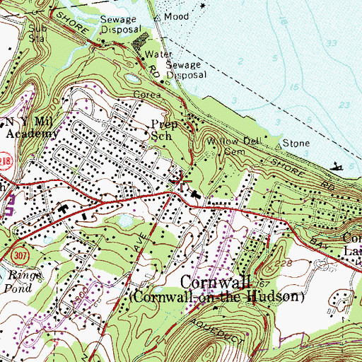 Topographic Map of Storm King Theatre, NY