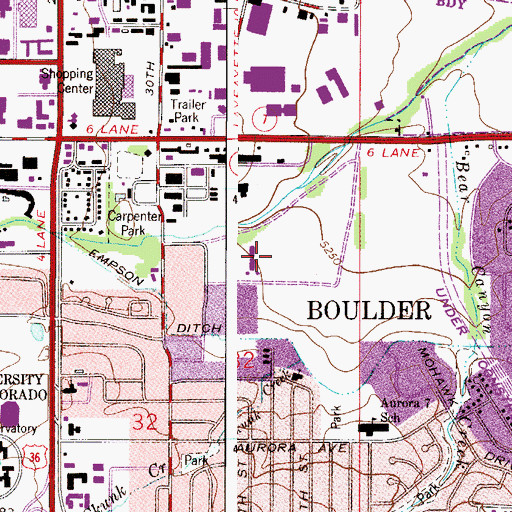 Topographic Map of Potts Field, CO