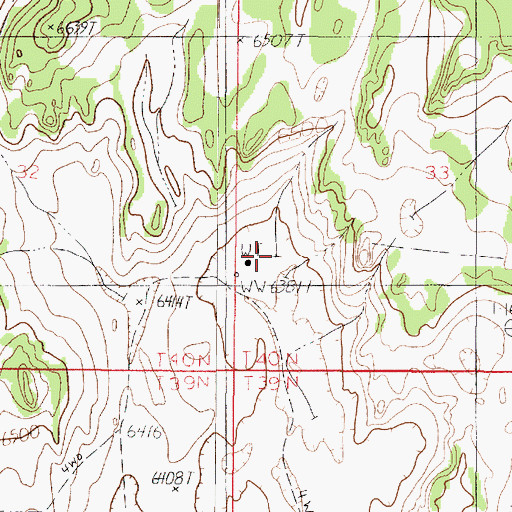 Topographic Map of Pinnacle Valley Well, AZ