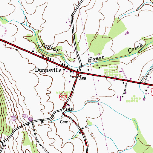 Topographic Map of School Number 2 (historical), NY