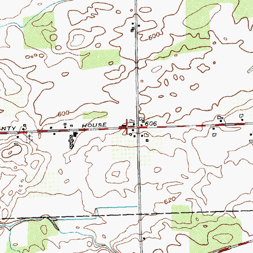 Topographic Map of School Number 8 (historical), NY