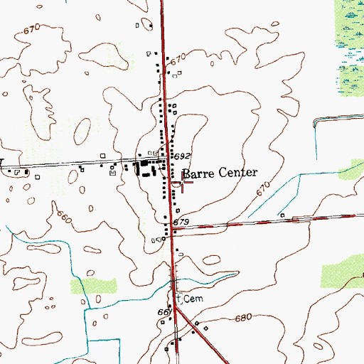 Topographic Map of School Number 13 (historical), NY