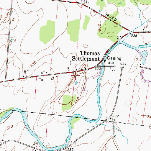 Topographic Map of School Number 2 (historical), NY
