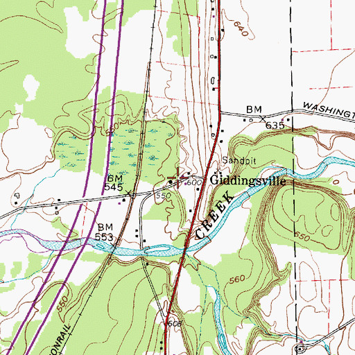 Topographic Map of School Number 3 (historical), NY