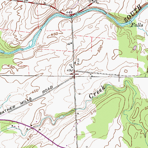 Topographic Map of School Number 6 (historical), NY