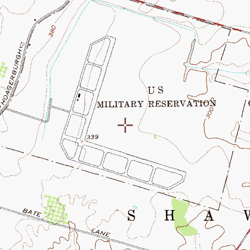 Topographic Map of Galeville Airport (historical), NY